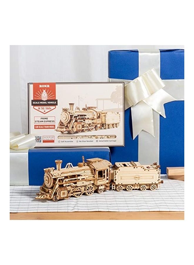 3D Wooden Puzzle-Mechanical Car Model-Self Building Vehicle Kit 12inch - Image 3