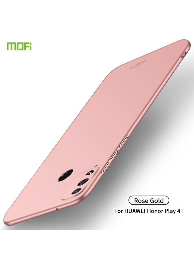 HuHa Case Cover For Huawei Honor Play 4T MOFI Frosted PC Ultra-thin Hard Case(Rose gold) - Image 1