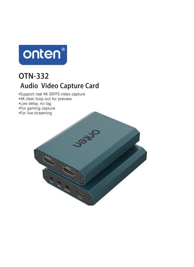 onten 4K Audio Video Capture Card (OTN-332 )  - Image 2