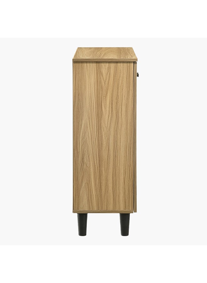 Home Box Home Box Verona 12-Pair Shoe Engineereing Wood Cabinet with 2 Doors Brown 60 x 91 x 32 cm - Image 4