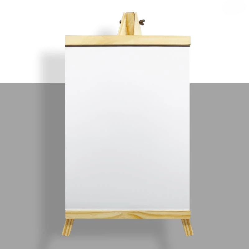 Brille Bee Chalkboard Wooden Tabletop Easel for Kids Learning, Message Board, Restaurant Menu, Welcome Sign & Wedding Décor - Portable Blackboard Display for Events, Cafes & Home (White 20x36cm) - Image 1