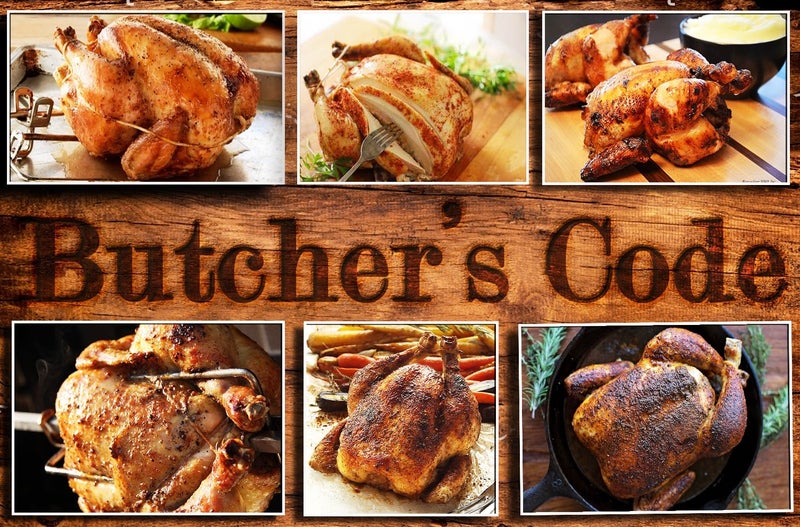 Butchers Code Rotisserie Elastic and Cotton Blend - Stretchy Twine - Food Grade - Heat Safe - Cooking Ties - Poultry Loops - 50 Pack  - Image 4