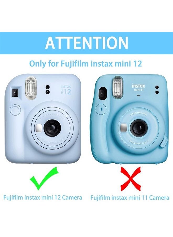 Aenllosi Silicon Protective Cover Suitable for Fujifilm Instax Mini 12 Camera with Shoulder Strap(Pastel Blue,Case Only)  - Image 2