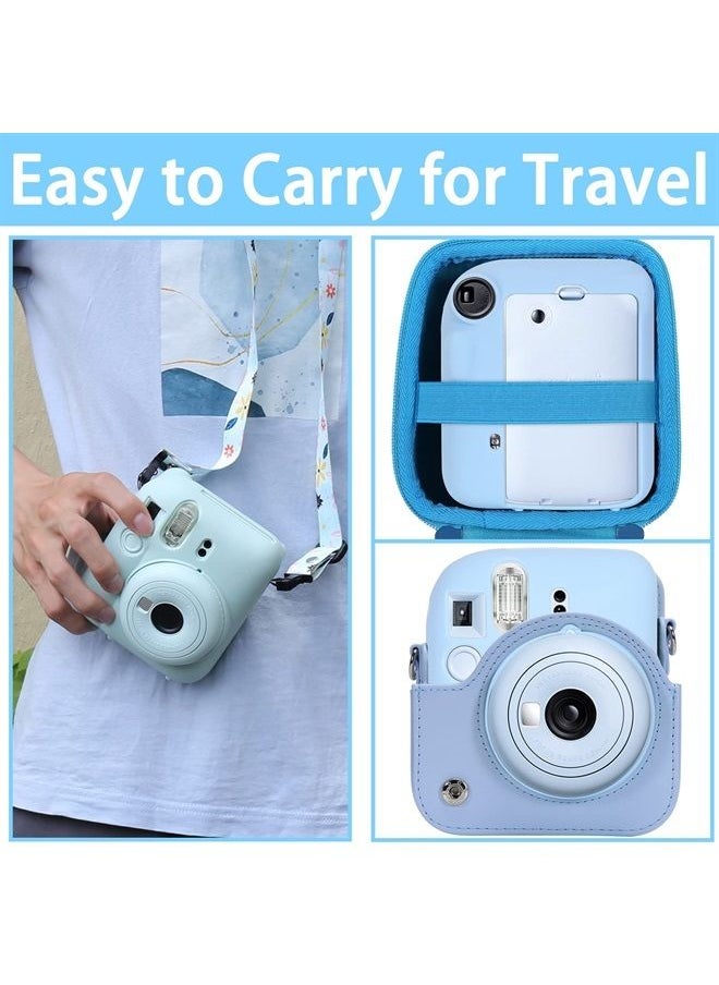 Aenllosi Silicon Protective Cover Suitable for Fujifilm Instax Mini 12 Camera with Shoulder Strap(Pastel Blue,Case Only)  - Image 4