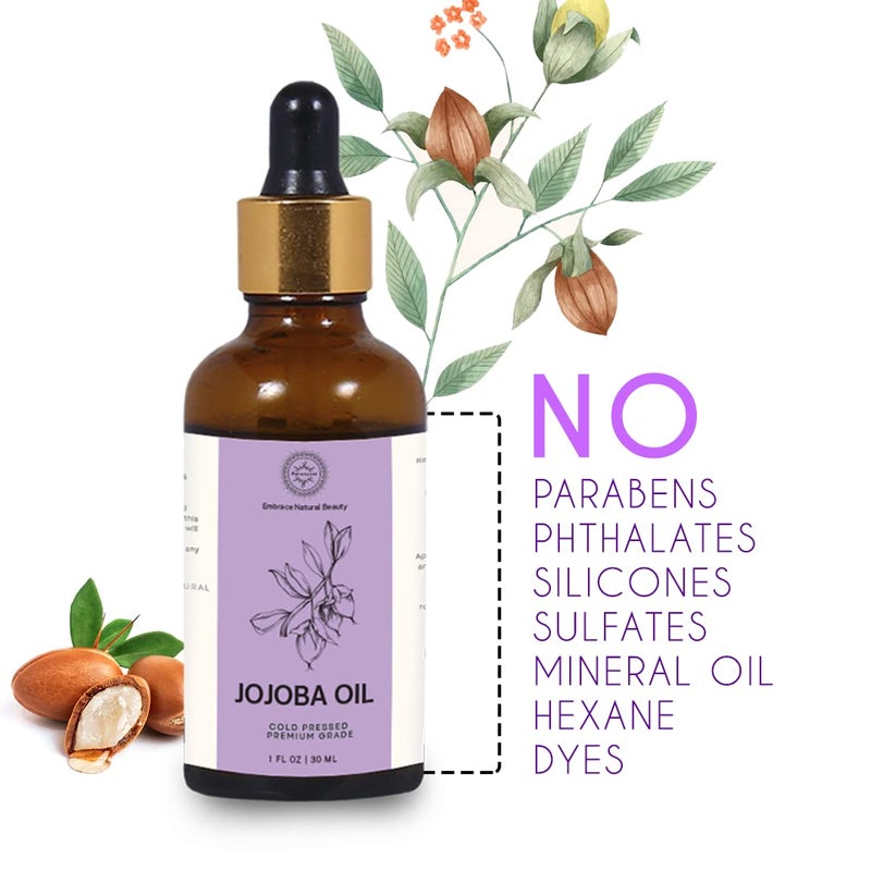 Aaranyam Jojoba Oil 50 ML for Hair Growth healthy hair growth strong hair strandshair oil natural make up remover Make up Primer - Image 3