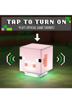 MINECRAFT Minecraft Pig Night Light Square Shape Lamp For Home Decor Gift Kids, USB Charging , Pat Light  - Image 1