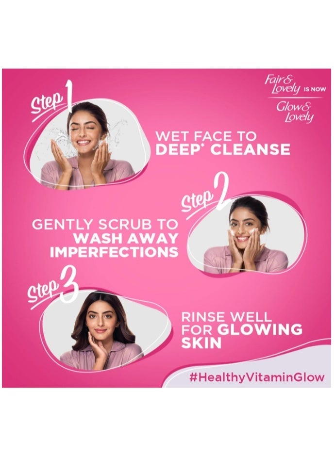 Fair & Lovely Two packs of Fair & Lovely Insta Glow Multi-Vitamin Facial Wash for Radiant Skin - 50g - Image 4