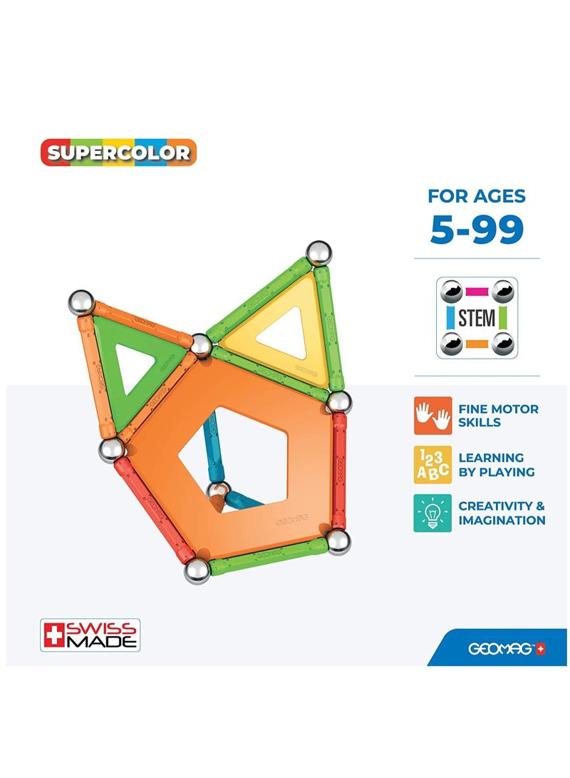 جيوماغ مجموعة البناء المغناطيسية 35 قطعة من لوحات Geomag Supercolor - Image 3