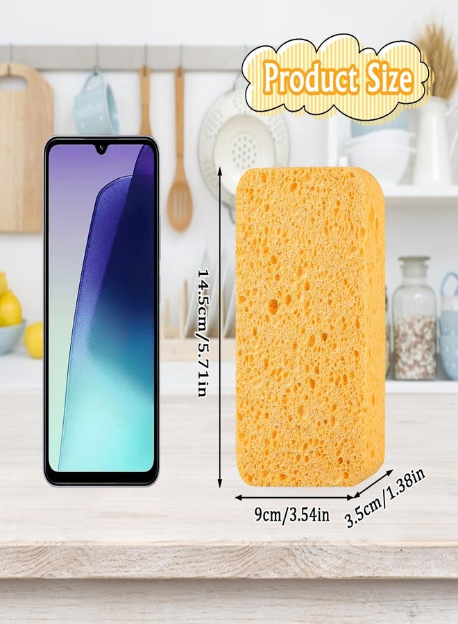 Ymapinc Large Sponge Non-Scratch, Super Absorbent Heavy Duty Large Sponges for Cleaning, Car Wash Sponge for Home/Kitchen/Boat Bail & Car Washing (5.71x3.54x1.38 Inch) - Image 2