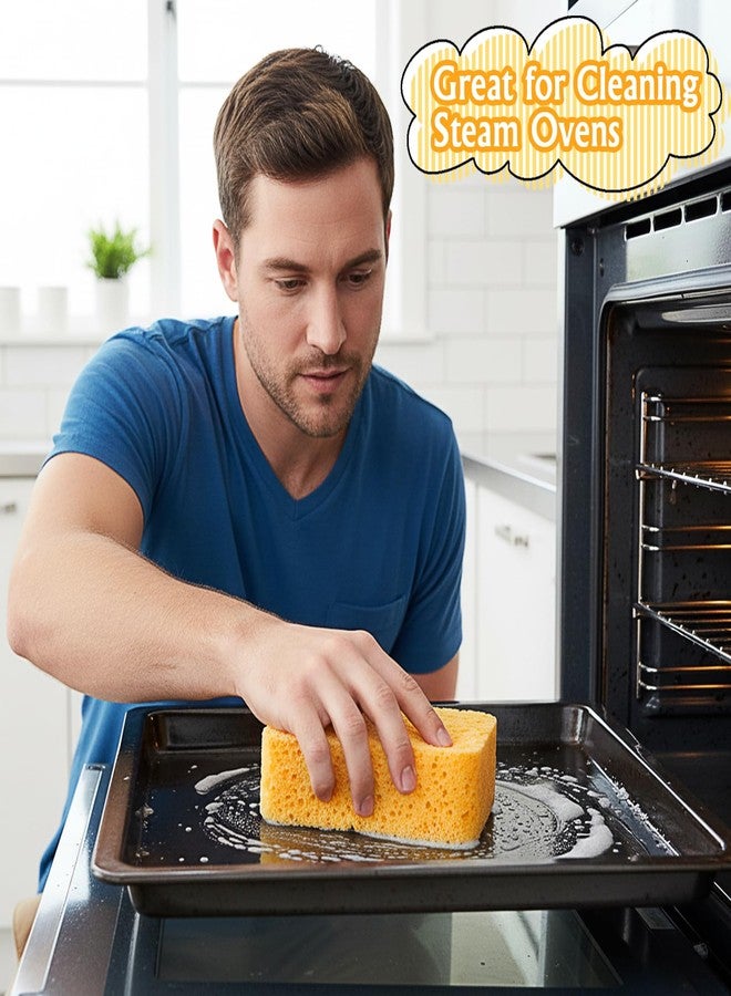 Ymapinc Large Sponge Non-Scratch, Super Absorbent Heavy Duty Large Sponges for Cleaning, Car Wash Sponge for Home/Kitchen/Boat Bail & Car Washing (5.71x3.54x1.38 Inch) - Image 5