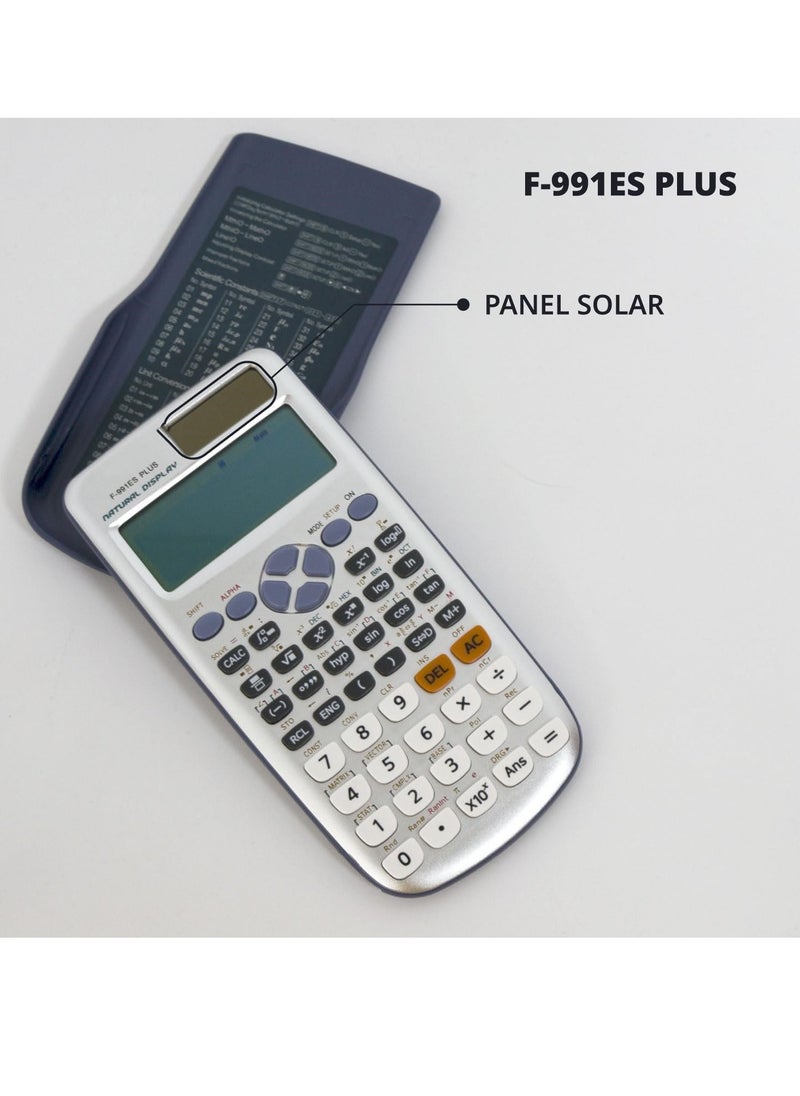 HotsUAE - HotsUAE FX-991ES Plus Scientific Calculator, Solar Powered, Engineering Calculator with 12-Digit Display - Image 1