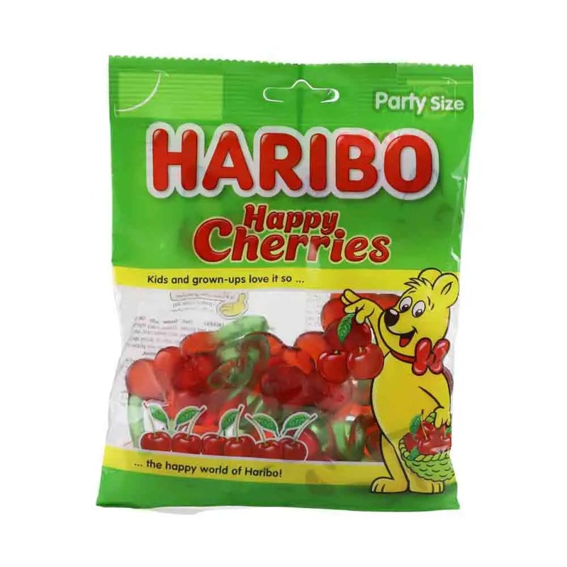 Haribo Happy Cherries, Fruit Flavour Jelly Candy- 160gms