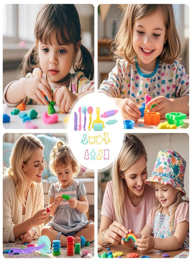 TARINI Playdough Accessories, 15Pcs Kids Clay Dough DIY Craft Set, Clay Modeling Tools with Rollers, Cutters, Knives & Animal Molds for Creative Play - Image 5