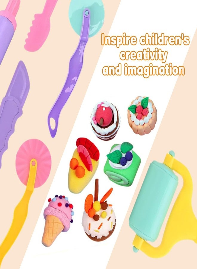 TARINI Playdough Accessories, 15Pcs Kids Clay Dough DIY Craft Set, Clay Modeling Tools with Rollers, Cutters, Knives & Animal Molds for Creative Play - Image 3