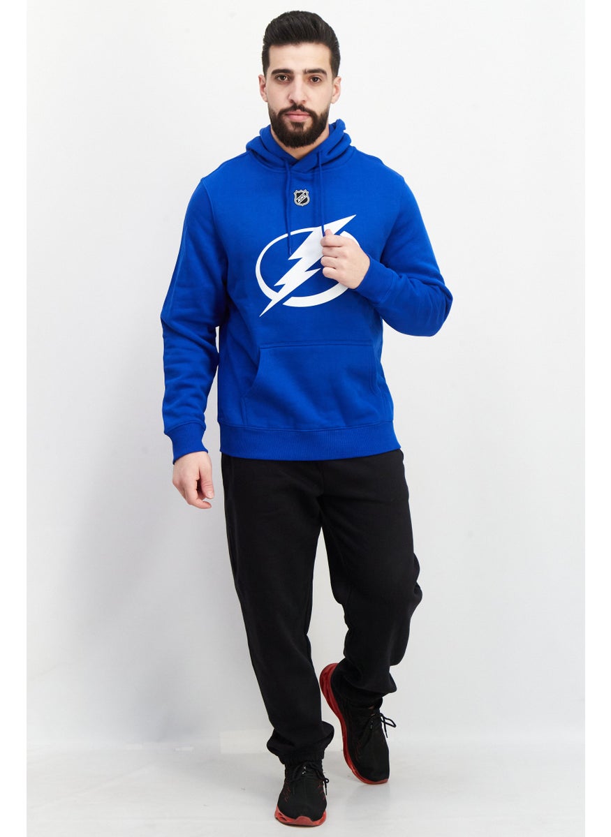 Fanatics - Men Sportswear Fit Tampa Bay Lightning Hockey Fan Hoodie, Blue - Image 1