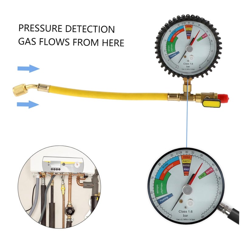 All-round applied quality MAGICLULU Checklist Conditioners Static Nitrogen Pressure Test Nitrogen Gauges Cooling Nitrogen Pressure Nitrogen Tester Conditioning Air Conditioner Refrigeration Coolant Brass Year round in stock Single & bulk storage compatible Popular practical build Multi-purpose Non sticky surface Cost saving user oriented build Light durable upgraded substance Multi-demand satisfied design KSA market compliant quality Temp resistant Multi-demand compliant quality Slow wear optimized quality Nationwide delivery Advanced compact design Multi-category warehouse equip Tiered purchase options Stable base Repeated use friendly design Desert area eligible deliver Ready order processing Worldwide popular practical build Stackable design Consistent single item quality Trendy widespread design - Image 3