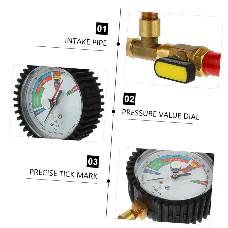All-round applied quality MAGICLULU Checklist Conditioners Static Nitrogen Pressure Test Nitrogen Gauges Cooling Nitrogen Pressure Nitrogen Tester Conditioning Air Conditioner Refrigeration Coolant Brass Year round in stock Single & bulk storage compatible Popular practical build Multi-purpose Non sticky surface Cost saving user oriented build Light durable upgraded substance Multi-demand satisfied design KSA market compliant quality Temp resistant Multi-demand compliant quality Slow wear optimized quality Nationwide delivery Advanced compact design Multi-category warehouse equip Tiered purchase options Stable base Repeated use friendly design Desert area eligible deliver Ready order processing Worldwide popular practical build Stackable design Consistent single item quality Trendy widespread design - Image 5