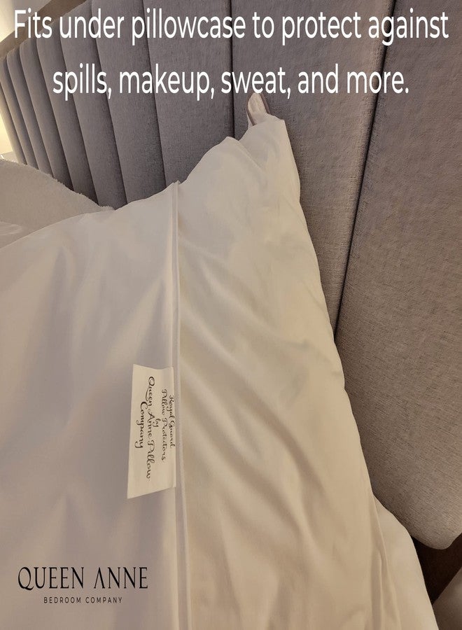 QUEEN ANNE Pillow Protectors - Queen Anne Pillow Co. - Waterproof Pillow Covers 2 Pack - Washable Pillowcase Protectors - Hypoallergenic Bed Pillow Protectors with Zipper (Standard/Queen) - Image 3