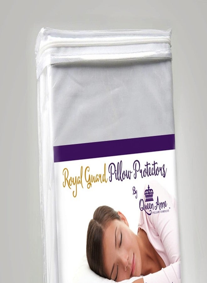 QUEEN ANNE Pillow Protectors - Queen Anne Pillow Co. - Waterproof Pillow Covers 2 Pack - Washable Pillowcase Protectors - Hypoallergenic Bed Pillow Protectors with Zipper (Standard/Queen) - Image 2