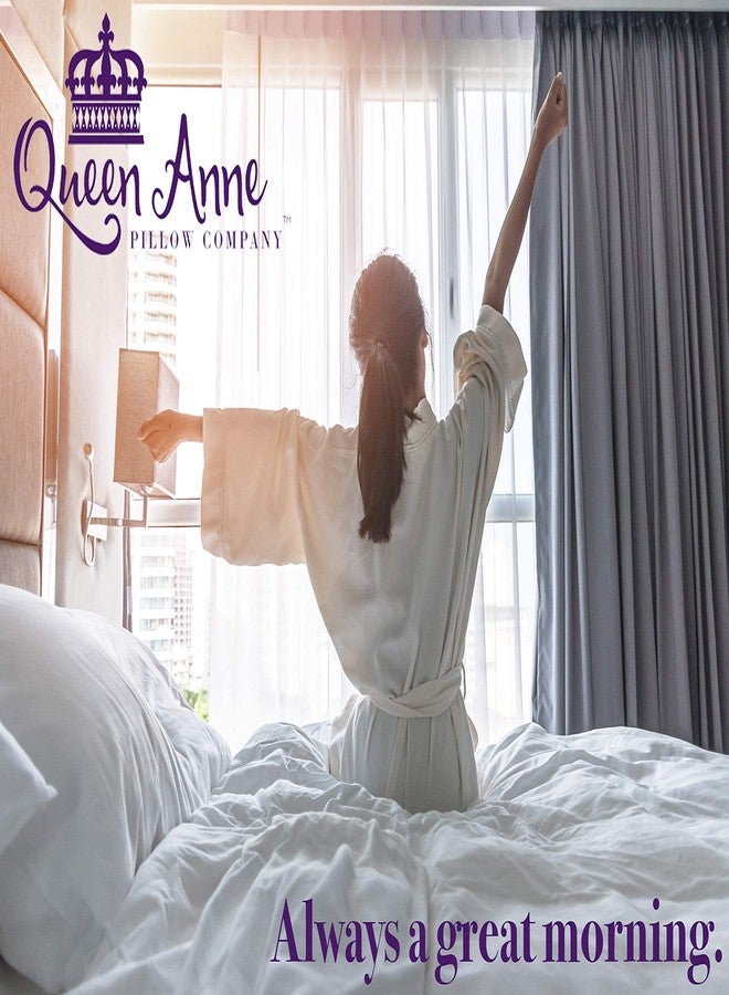 QUEEN ANNE Pillow Protectors - Queen Anne Pillow Co. - Waterproof Pillow Covers 2 Pack - Washable Pillowcase Protectors - Hypoallergenic Bed Pillow Protectors with Zipper (Standard/Queen) - Image 5