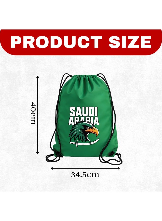 Saudi National Day Drawstring Bag â€“ Ideal for Travel, Shopping, Gym, and Daily Use â€“ Durable and Stylish Drawstring Backpack â€“ Great for Celebrations, Events - Image 4