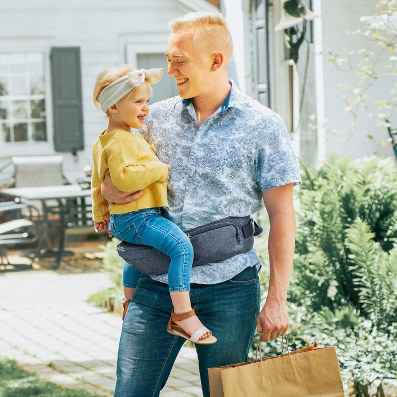 Chicco Sidekick Hip Seat Carrier - Denim | Blue - Image 2