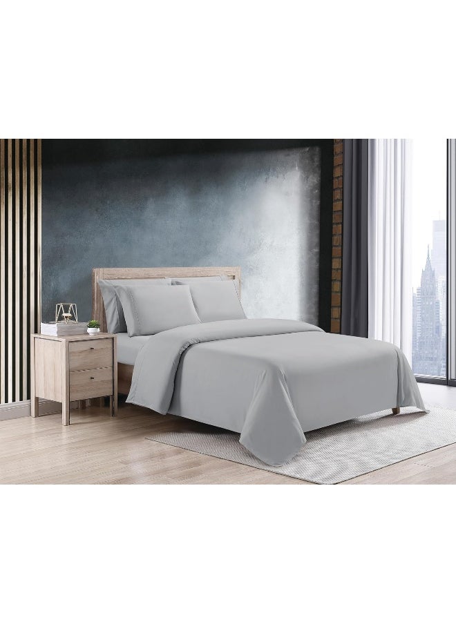 Kathy Ireland kathy ireland Cool Max 6 Piece Ultra Soft Sheet Set, Light Grey - Queen  - Image 1