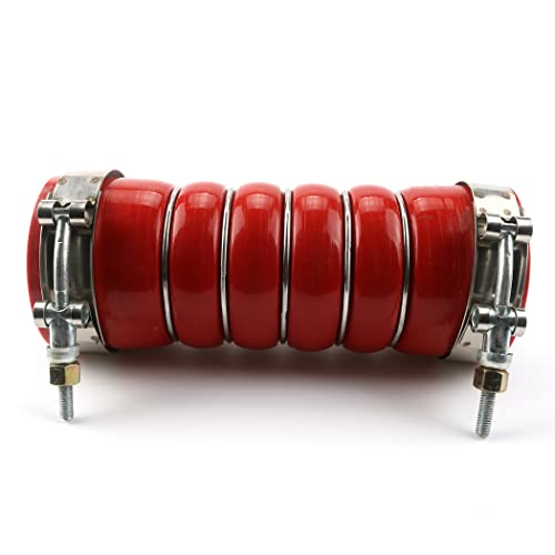 Jetuplusllc Exhaust Outlet Silicone Hose W Clamps Replaces OEM 3684238 For Cummins T800 Engine - Image 3