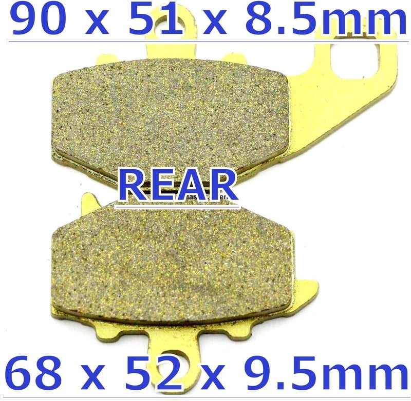 Master Chen Front and Rear Brake Pads for Kawasaki ER-6N, Ninja 650 R, Z750, and GPz 1100 - Image 4
