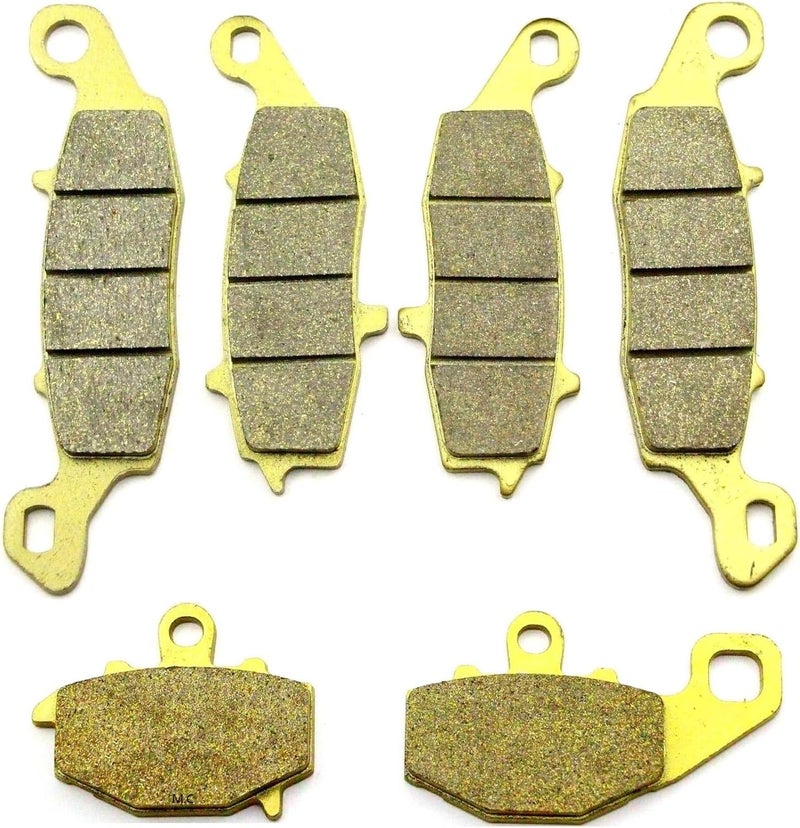 Master Chen Front and Rear Brake Pads for Kawasaki ER-6N, Ninja 650 R, Z750, and GPz 1100 - Image 1