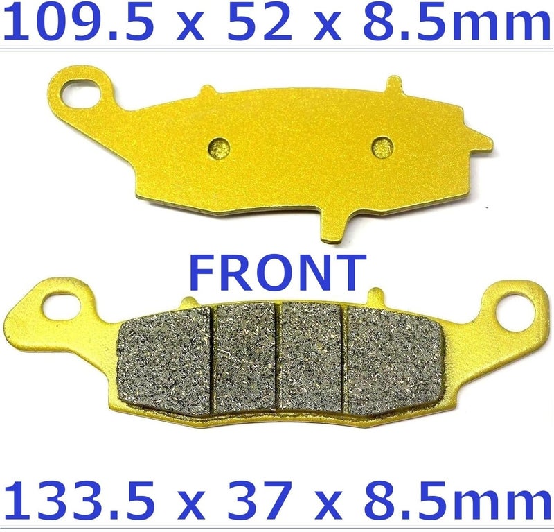 Master Chen Front and Rear Brake Pads for Kawasaki ER-6N, Ninja 650 R, Z750, and GPz 1100 - Image 2