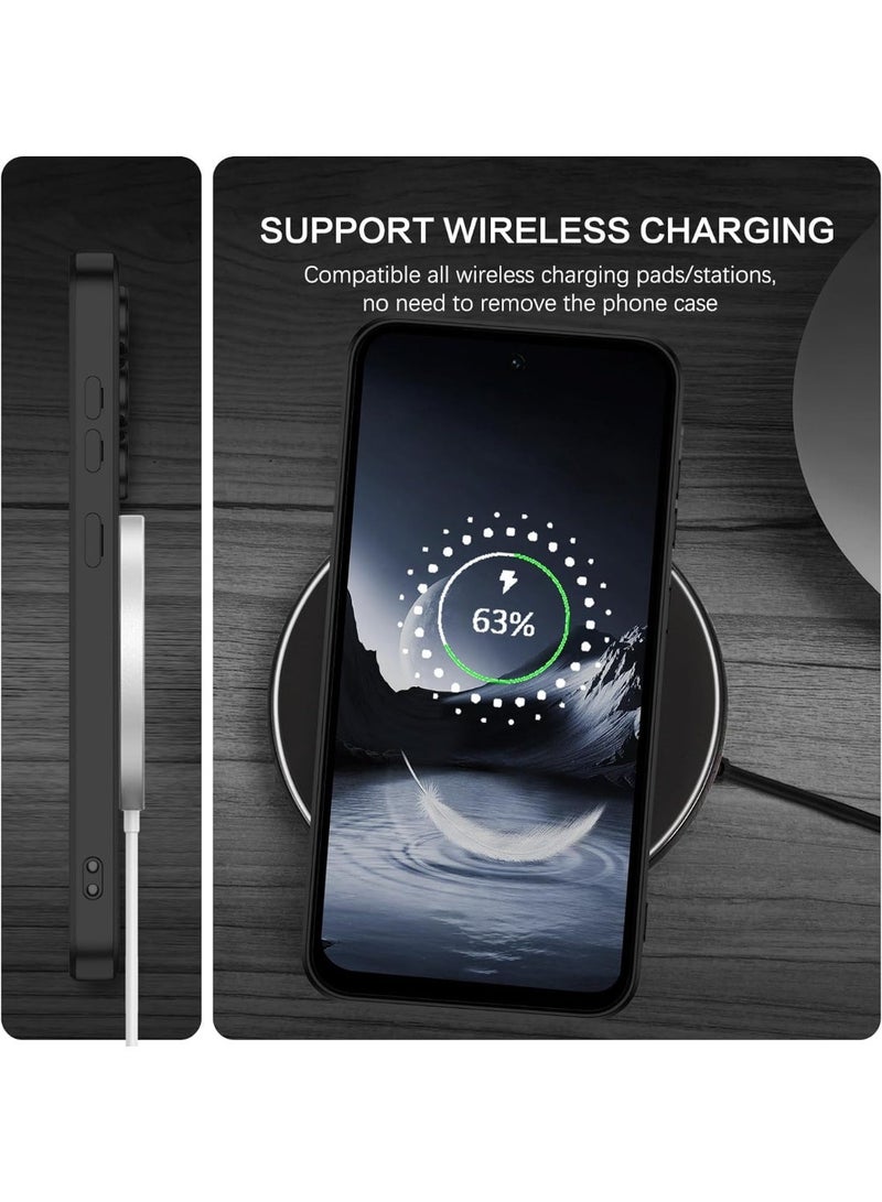 جراب مغناطيسي شفاف لهاتف سامسونج جالاكسي S25 FE مع واقي عدسة الكاميرا، متوافق مع ماج سيف، مصنوع من مادة TPU ناعمة مطلية بالكهرباء، مقاوم للصدمات والخدوش. - Image 3