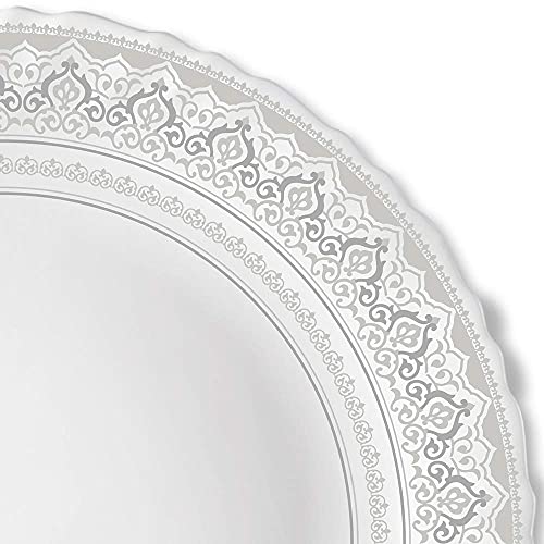 SkyKey Opal Glass Diva Cosmo Quarter Plate Set – 7.5 Inch White Dinner Plates – Set of 6 | Microwave Safe | Bone Ash Free | Scratch Resistant | Ideal for Everyday & Festive Use - Image 5