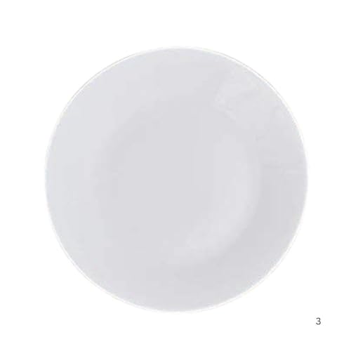 SkyKey Opal Glass Diva Cosmo Quarter Plate Set – 7.5 Inch White Dinner Plates – Set of 6 | Microwave Safe | Bone Ash Free | Scratch Resistant | Ideal for Everyday & Festive Use - Image 1