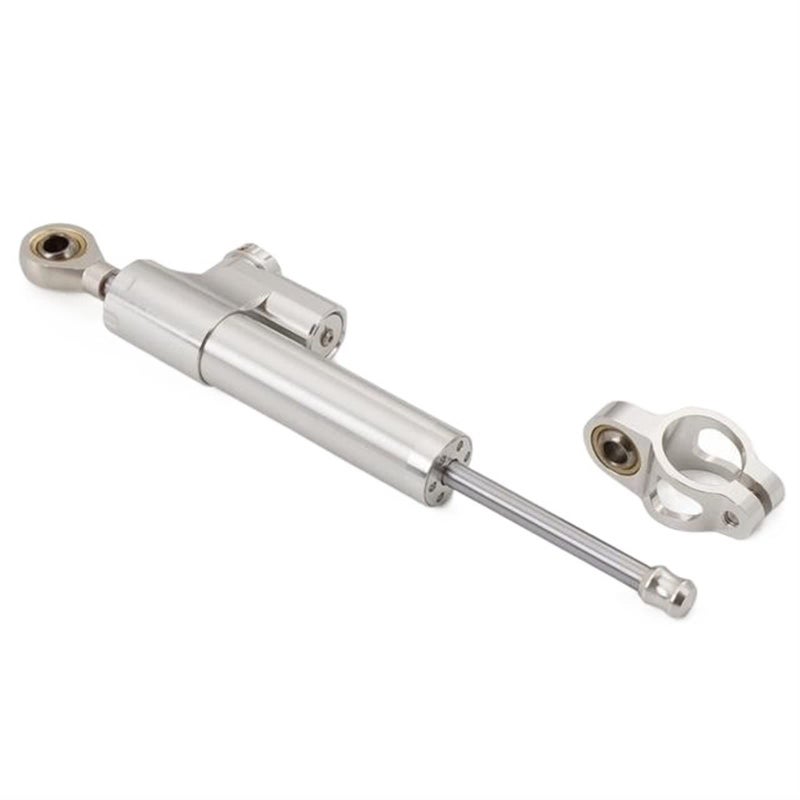 Adjustable Motorcycle Steering Damper Stabilizer Mounting Kit Silver Color - Image 2