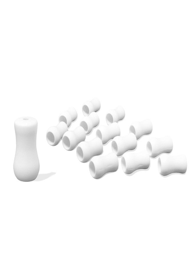 DALIX Windows Blind Tassels Cord Knobs Vertical Horizontal Parts White 15 Pack - Image 1