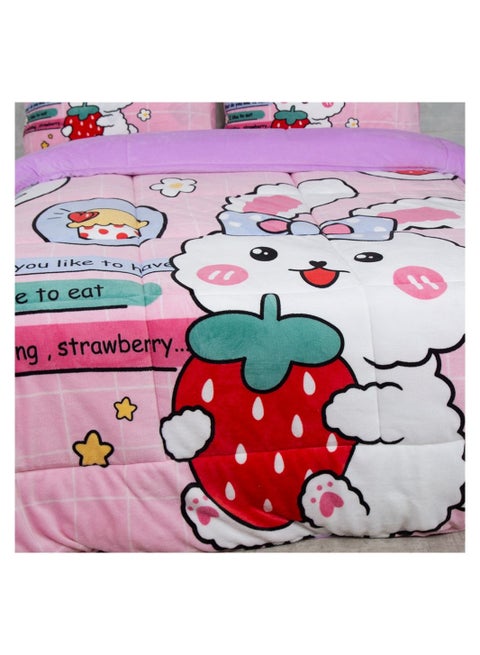 لحاف اطفال قطيفة 6 قطع مقاس 180×240 سم موديل 2045 من فاميلي بد