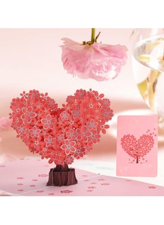 KASTWAVE Flower Pop Up Cards, 12 inch Life Sized Forever Paper Bouquet 3D Popup Birthday Gift Greeting Cards with Note Card and Envelope  - Image 2
