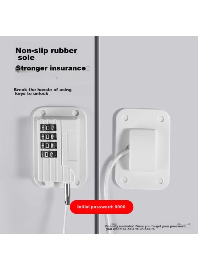 Dipple Dipu'er No-drill Refrigerator Lock, Drawer Password Lock, Furniture Cabinet Door Lock, Window Limiter, Child Safety Protection Chain - Image 2