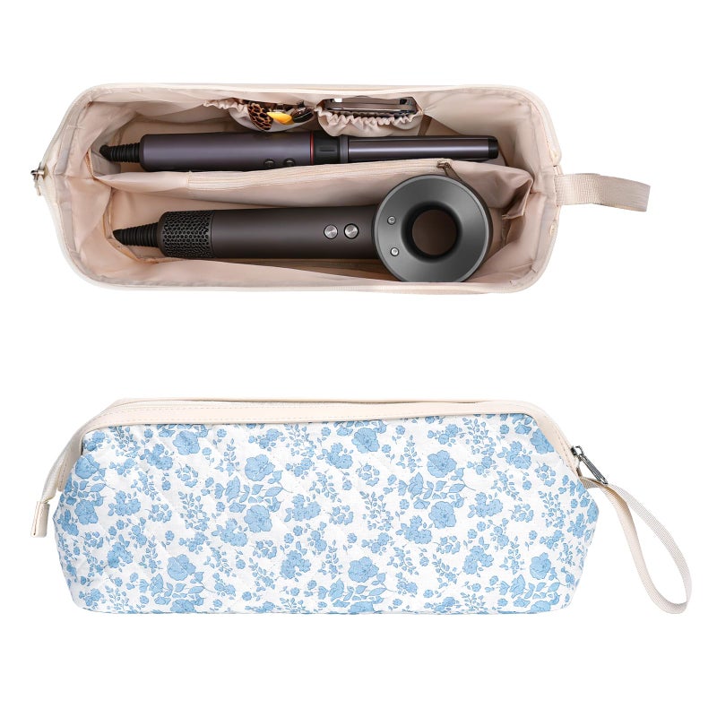 idoltimes Hair Tools Travel Bag, Hair Tool Bag for Women, Quilted Hair Tool Bags for Travel, Portable Hair Dryer Organizer Case - Image 1