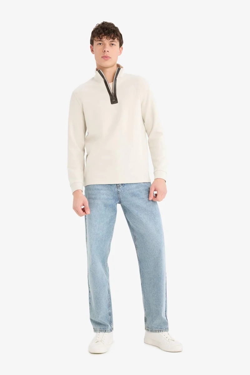 DeFacto Regular Fit Long Sleeve Sweatshirt