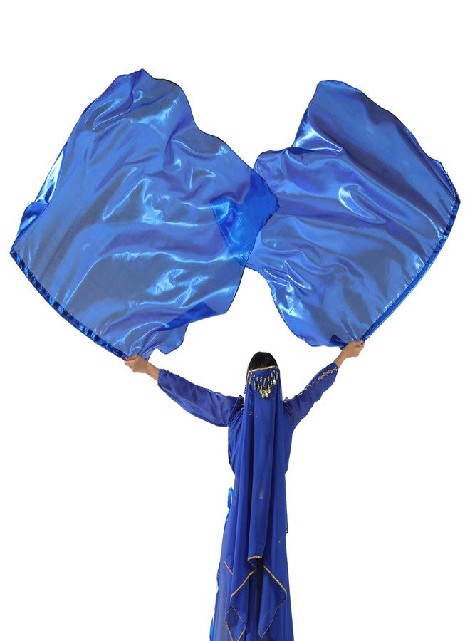 MUNAFIE Worship Flags with Flex Rods Angel Wing Dance Flags Church Dance Banner Navy - Image 5
