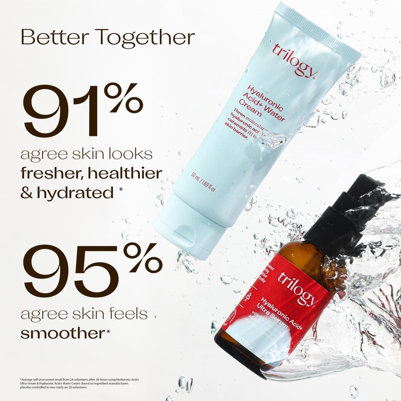 Trilogy Hyaluronic Acid+ Ultra Serum Lightweight Hydration with Peptides and Glycoin 1.0 fl oz - Image 5