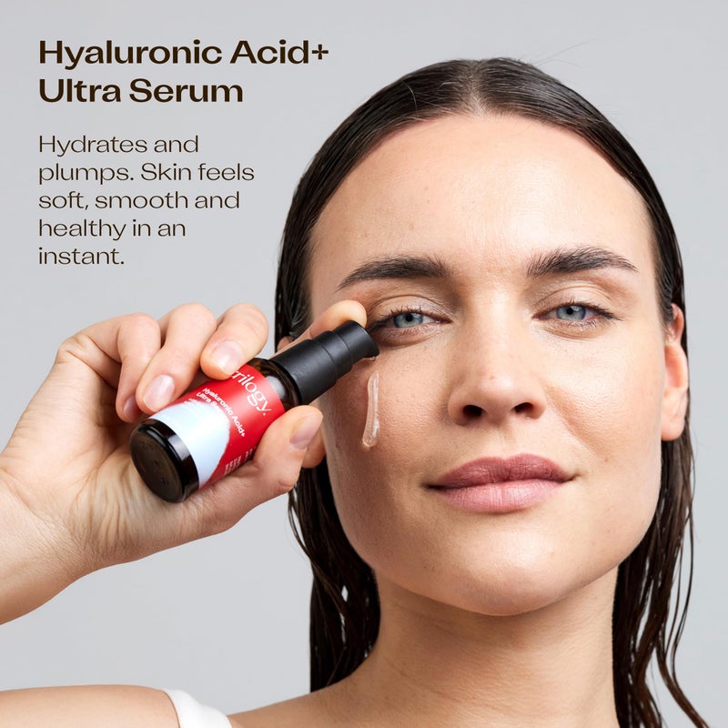 Trilogy Hyaluronic Acid+ Ultra Serum Lightweight Hydration with Peptides and Glycoin 1.0 fl oz - Image 2