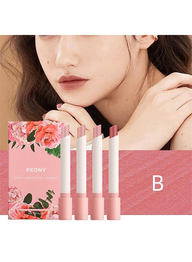 Dragon Ranee Tube Lipstick  Pack Set, 4 Colors Matte Lipstick Pack Set,Tube Shape Lipstick, Lip stain Long Lasting 24 hours Waterproof mate, Velvet Lipstick Matte Velvet Lipstick - Image 3