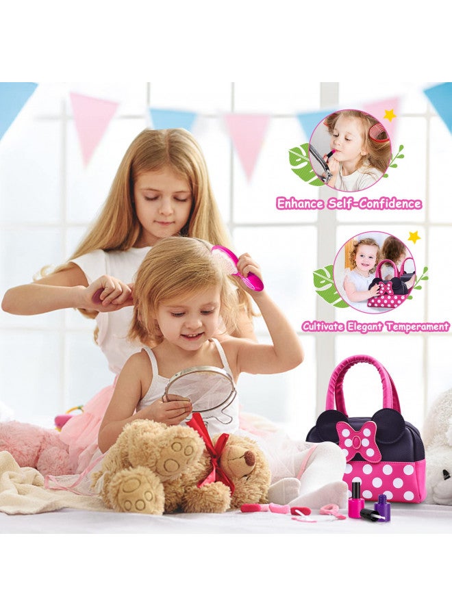 Kaodezhu Kaodezhu Pretend Play Purse for Little Girls-Toddler Purse Set Pretend Play Makeup Toys for 3 4 5 6 Year Old Kids,Toddler Purse with Accessories,Toy Purse Perfect for Girls Birthday Gifts (MNLSBB 2A) - Image 2