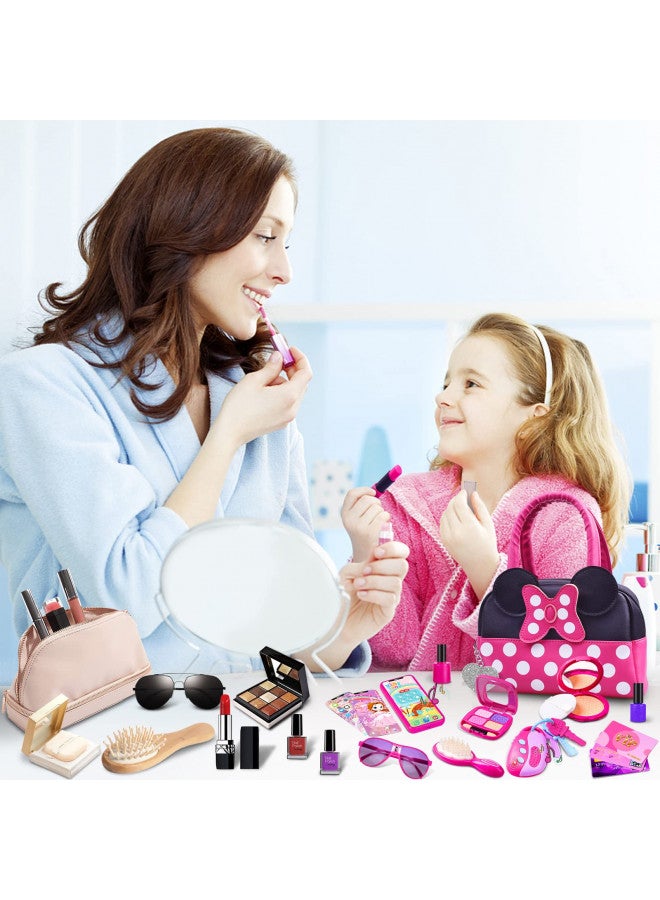 Kaodezhu Kaodezhu Pretend Play Purse for Little Girls-Toddler Purse Set Pretend Play Makeup Toys for 3 4 5 6 Year Old Kids,Toddler Purse with Accessories,Toy Purse Perfect for Girls Birthday Gifts (MNLSBB 2A) - Image 1