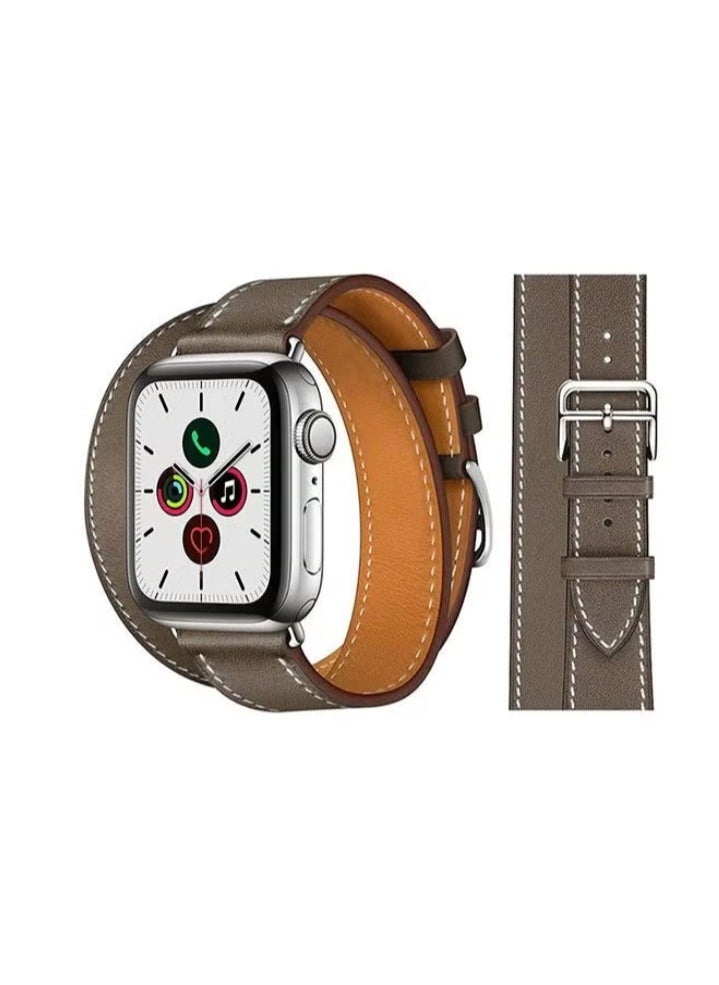vesus - Double Tour Replacement Band For Apple Watch Series 5/4/3/2/1 Grey - Image 1