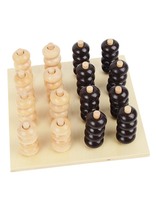 Montessori Teaching Aids Educational Toys Parent-child Table Games Children's Toys Three-dimensional Four-way Chess - Image 5