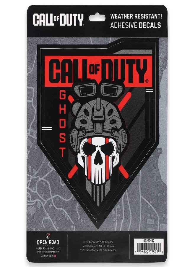 Open Road Brands Call of Duty Modern Warfare Ghost Adhesive Vinyl Decal - Call of Duty Sticker for Car, Window or Laptop - Image 1